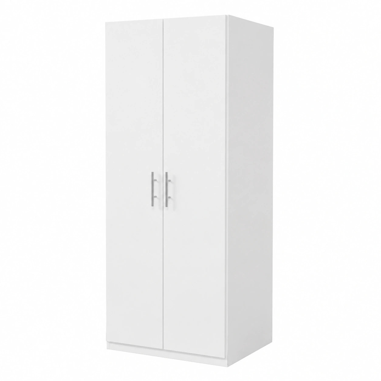 Armadio Doppianta Bianco Opaco per Camera da Letto, Made in Italy, Larghezza 91 cm