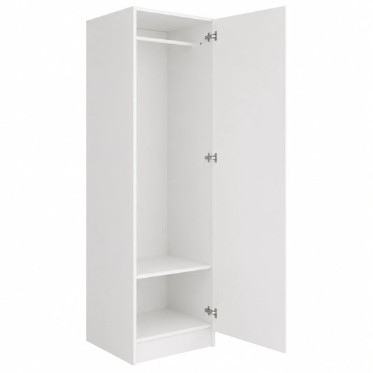 Guardaroba Moderno 1 Anta con Ripiani e Appendiabiti 180x45x60cm per Camera da Letto, Soggiorno e Ingresso