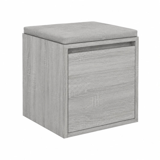 Cassettiera in Legno Grigio Sonoma con Cassetto, 40,5 x 40 x 40 cm, Ideale per Camera da Letto, Soggiorno, Corridoio e Ufficio