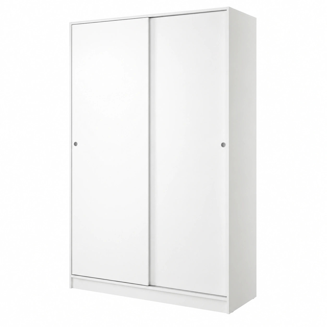 Armadio Noah Bianco Lucido 120x204 cm con Ante Scorrevoli