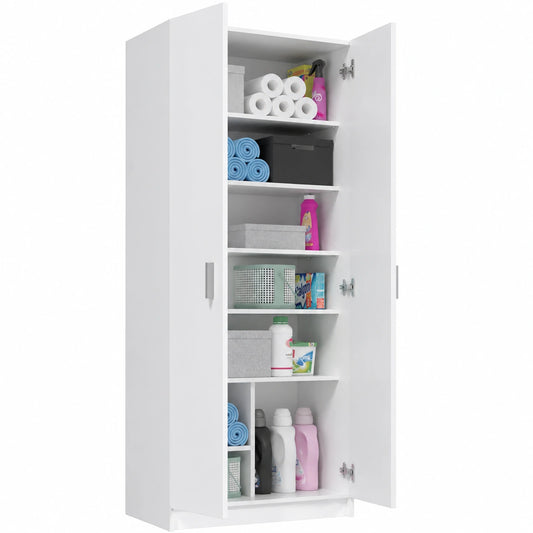 Armadio Scarpiera Bianco a 2 Ante con Design Moderno